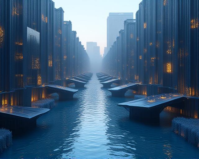 Abstract representation of agile team workflow and marine patterns